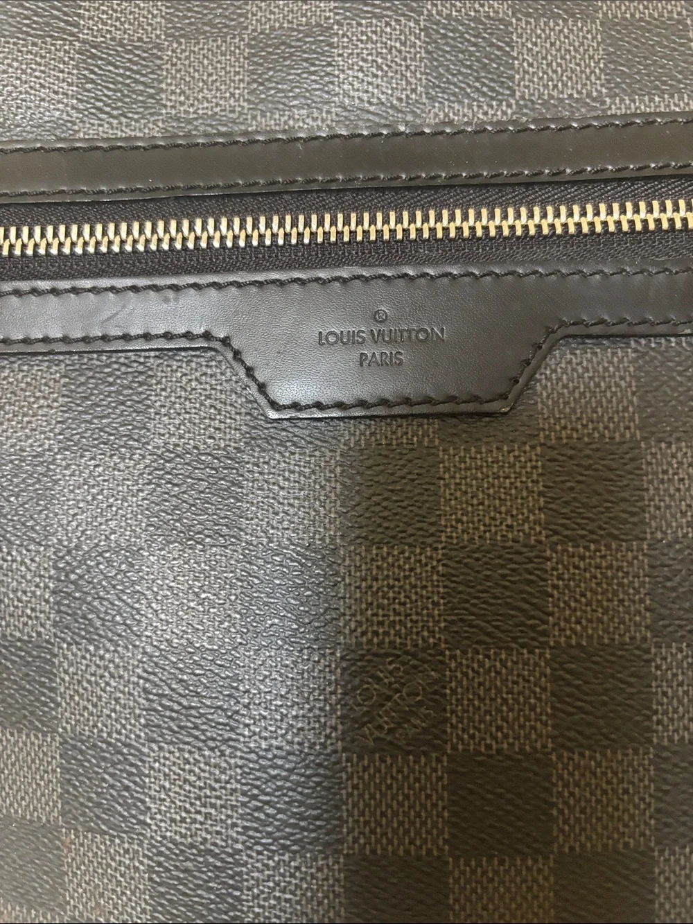 Louis Vuitton Black Damier Graphite Backpack with Silver Hardware